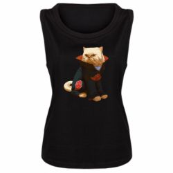 Женская майка Akatsuki angry cat - PrintSalon