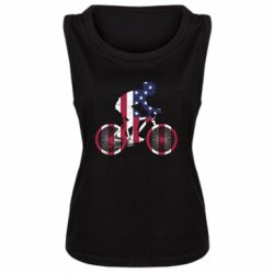 Женская майка American cyclist - PrintSalon