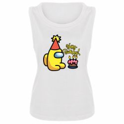 Женская майка Among Us Happy Birthday