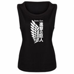 Женская майка Атака титанов. - PrintSalon