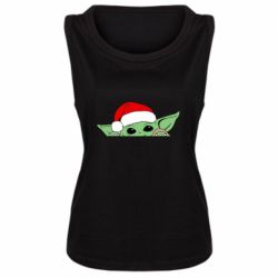 Майка жіноча Baby Yoda Santa - PrintSalon