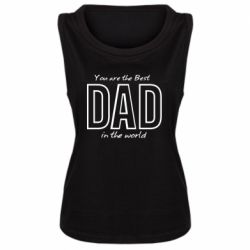 Майка жіноча Best dad text - PrintSalon