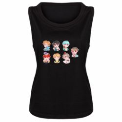 Женская майка BTS cute boys - PrintSalon