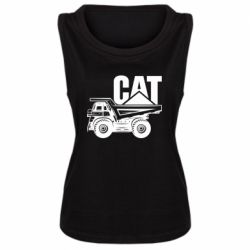 Женская майка CAT logo and truck - PrintSalon