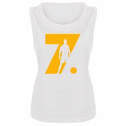 Женская майка Cristiano Ronaldo Silhouette Art - PrintSalon