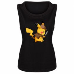 Женская майка Cute Detective Pikachu - PrintSalon