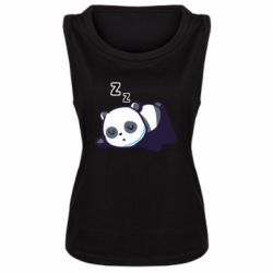Женская майка Cute panda sleeping - PrintSalon