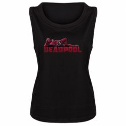 Женская майка Дэдпул арт - PrintSalon
