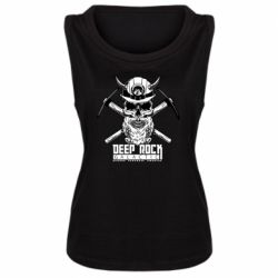 Женская майка Deep Rock Galactic skull - PrintSalon