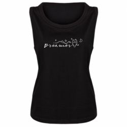 Женская майка Dreamer  owl - PrintSalon