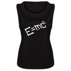 Женская майка E=mc2 - PrintSalon