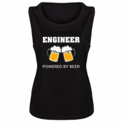 Женская майка Engineer Powered By Beer - PrintSalon