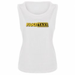 Женская майка Fake taxi logo 2 - PrintSalon