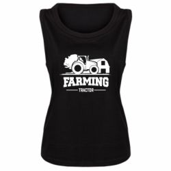 Женская майка Farming Tractor - PrintSalon