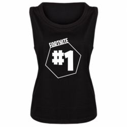 Женская майка Fortnight number 1 - PrintSalon