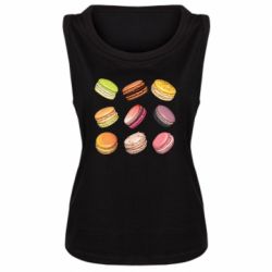 Женская майка Французский макарун - PrintSalon