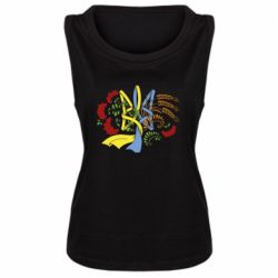 Майка жіноча Герб колоски і калина - PrintSalon