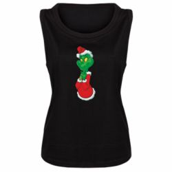 Женская майка Гринч потирает руки - PrintSalon