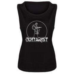 Женская майка Guitar player. - PrintSalon