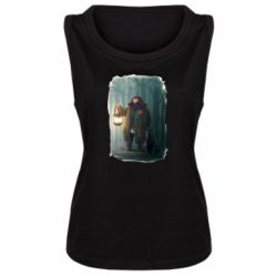 Женская майка Хагрид в лесу - PrintSalon