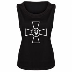 Женская майка Хрест ЗСУ - PrintSalon