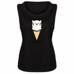 Женская майка Ice Cat - PrintSalon