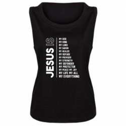 Женская майка Jesus is - PrintSalon