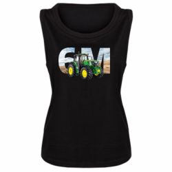 Женская майка John Deer 6M - PrintSalon