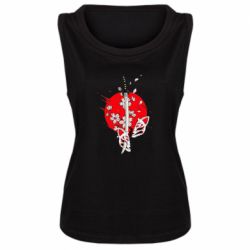 Майка жіноча katana in sakura - PrintSalon