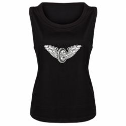 Женская майка Колесо и крылья - PrintSalon