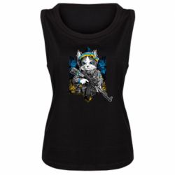 Женская майка Кот военный - PrintSalon