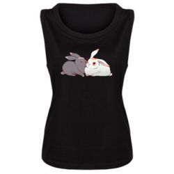 Женская майка Кролики Вэй и Лань - PrintSalon