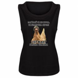 Женская майка Курица биологическое оружие - PrintSalon