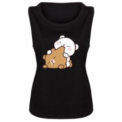 Женская майка Кусь мишки - PrintSalon