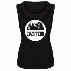 Женская майка Led Zeppelin in a circle - PrintSalon