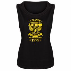 Женская майка Легенды рождаются. Ваш месяц год рождения (англ.) - PrintSalon