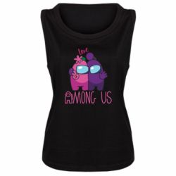 Женская майка Love is Among Us