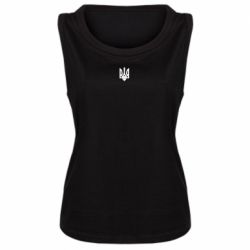 Женская майка Маленький герб України - PrintSalon