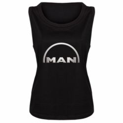 Женская майка Man metallic logo - PrintSalon