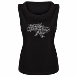 Женская майка Map Ukraine - PrintSalon