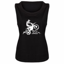 Женская майка Motocross sport - PrintSalon
