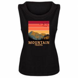 Женская майка Mountain travel - PrintSalon