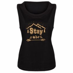 Женская майка Mountains - Stay Wild - PrintSalon