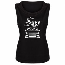 Женская майка Моя любовь Хендай - PrintSalon