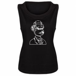 Женская майка Обезьяна в виртуальных очках - PrintSalon