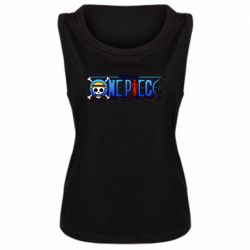 Женская майка One Piece Logo Skull - PrintSalon