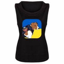 Женская майка Патрон на фоне флага - PrintSalon