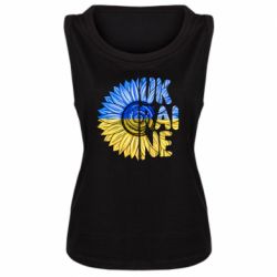 Женская майка Подсолнух Украина! - PrintSalon