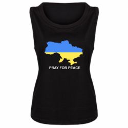 Женская майка Pray for peace - PrintSalon