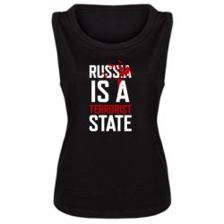 Женская майка Russia is a terrorist state - PrintSalon